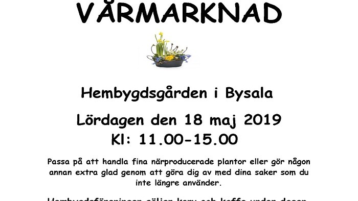 Vårmarknad, Hembygdsgården i Bysala