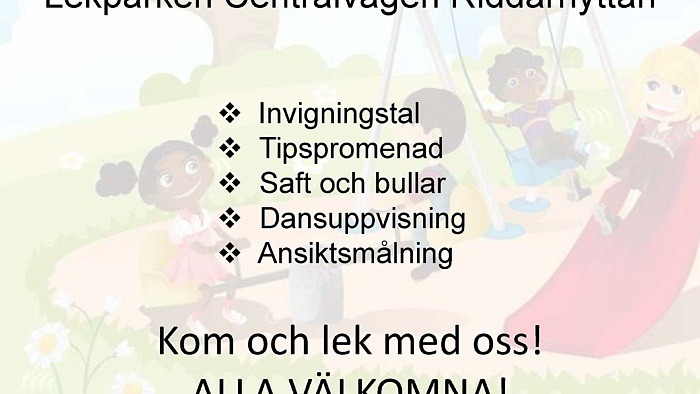 Invigningen av hästparken i Riddarhyttan!