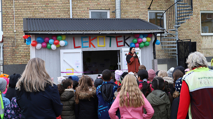 Invigning av Klockarbergsskolans Lekotek!