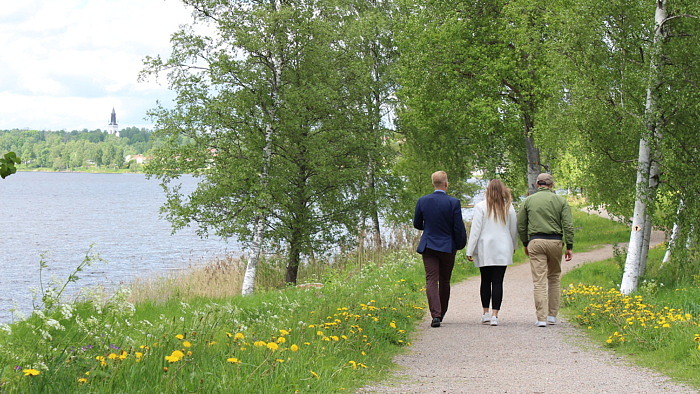 Gallring längst strandpromenaden