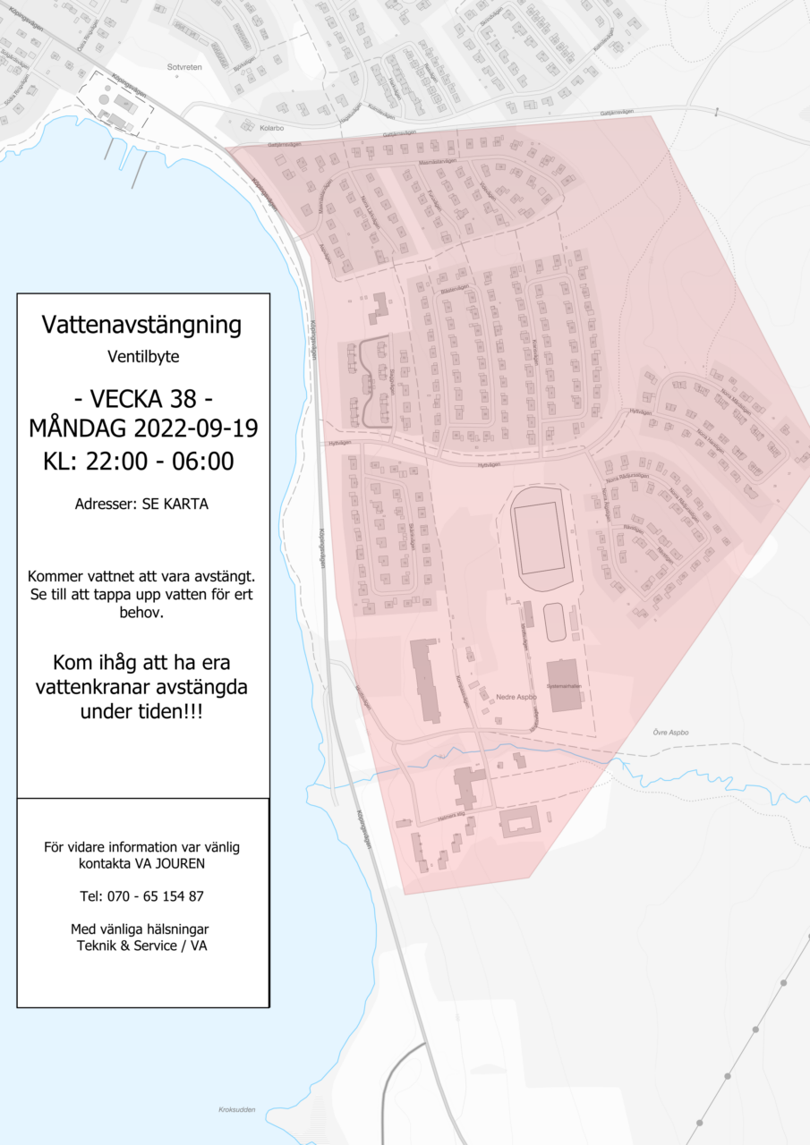 Vattenavstängning