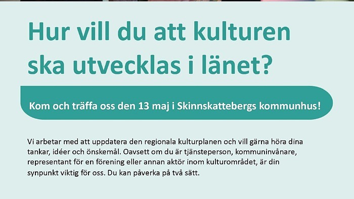 Var med och påverka Västmanlands kulturplan